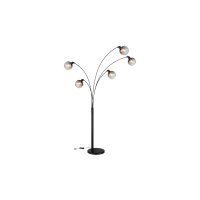 GLOBO Lampen-Serie Seymor - Stehleuchte Rauchglas, Metall & Marmor - Höhe ca. 208 cm