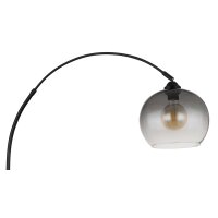GLOBO Lampe-Serie Newcastle - Stehleuchte Rauchglas & mattschwarzes Metall - Höhe ca. 196 cm