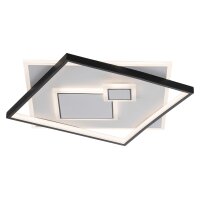 Paul Neuhaus Leuchten Serie Mailak weißes & schwarzes Metall - ca. 57 x 57 cm