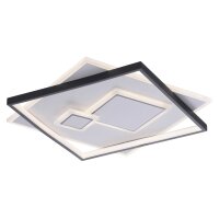 Paul Neuhaus Leuchten Serie Mailak weißes & schwarzes Metall - ca. 57 x 57 cm