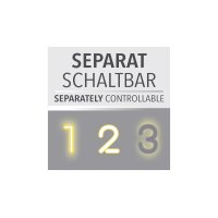Paul Neuhaus Leuchten Serie Mailak weißes & schwarzes Metall - ca. 98 x 30 cm