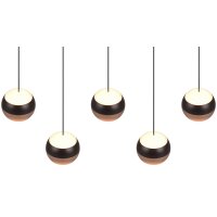 TRIO Leuchten Serie Orbit - Hängelampe mattschwarzes Metall - Länge ca. 100 cm