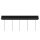TRIO Leuchten Serie Orbit - Hängelampe mattschwarzes Metall - Länge ca. 100 cm