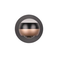 TRIO Leuchten Serie Orbit - Wandspot mattschwarzes Metall - Durchmesser ca. 14 cm