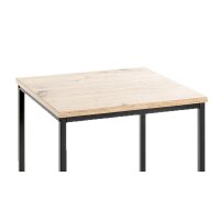 Beistelltisch Holz & Schwarz - ca. 40 x 50 cm