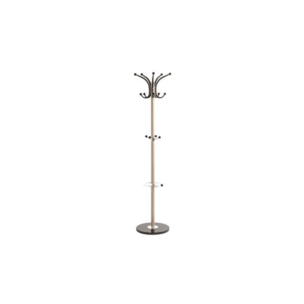 Garderobenständer eichefarbenes Metall - Höhe ca. 171 cm