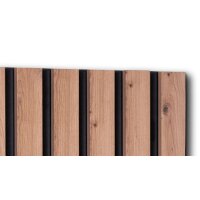Wandgarderobe Tip 2 Artisaneiche & Schwarz – ca. 45 x 90 cm