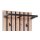 Wandgarderobe Tip 3 Artisaneiche & Schwarz – ca. 45 x 90 cm
