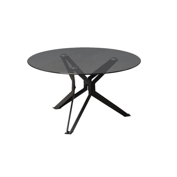 Couchtisch Miri 2 Grau & Schwarz – Durchmesser ca. 80 cm