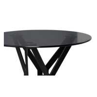 Beistelltisch Miri 1 Grau & Schwarz – Durchmesser ca. 50 cm