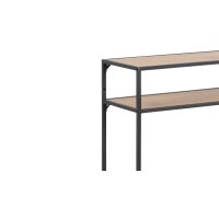Konsoltisch Seaford im Industrielook - Beistelltisch Wildeiche & Schwarz – Länge ca. 120 cm