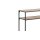 Konsoltisch Seaford im Industrielook - Beistelltisch Wildeiche & Schwarz – Länge ca. 120 cm