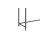 Konsoltisch Seaford im Industrielook - Beistelltisch Wildeiche & Schwarz – Länge ca. 120 cm