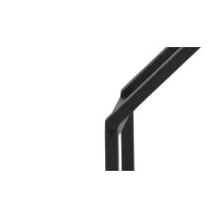 Regal Seaford im Industrielook als Wandregal Wildeiche & Schwarz – vier Fächer, Durchmesser ca. 77 cm