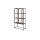 Vitrine Seaford im Industrielook Glas, Wildeiche & Metall – zwei Türen, Breite ca. 77 cm
