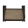 Vitrine Seaford im Industrielook Glas, Wildeiche & Metall – zwei Türen, Breite ca. 77 cm
