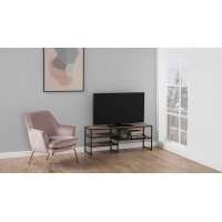Medienregal Seaford im Industrielook als TV-Tisch...