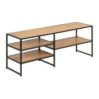 Medienregal Seaford im Industrielook als TV-Tisch Wildeiche & Schwarz – Länge ca. 120 cm