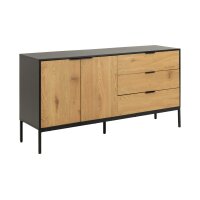 Sideboard Seaford im Industrielook Wildeiche &...