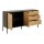 Sideboard Seaford im Industrielook Wildeiche & Schwarz – zwei Türen, drei Schubladen, Länge ca. 160 cm