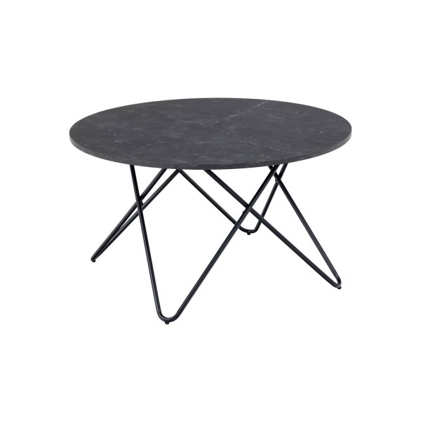 Couchtisch Wyre Schwarz – ca. 80 cm Durchmesser
