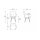 Interliving Esszimmer Serie 5115 - Armlehnstuhl mit meliertem Bezug beiger Webstoff Shout 05 & anthrazitfarbenes Metall