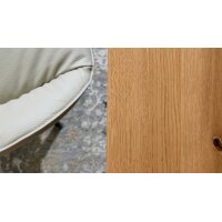 Interliving Esszimmer Serie 5115 - Esstisch mit Eichenholz astige Eiche & anthrazitfarbenes Metall - ca. 200 x 100 cm