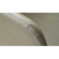 Interliving Esszimmer Serie 5115 - Armlehn-Drehstuhl mit Lederbezug lavafarbenes Leder & anthrazitfarbenes Metall