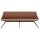 Interliving Esszimmer Serie 5115 - Polsterbank mit Lederbezug sattelfarbenes Leder LD2015 & anthrazitfarbenes Metall - Länge ca. 215 cm