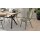 Interliving Esszimmer Serie 5115 - Vierfußstuhl mit Stoff und Leder jadefarbenes Leder LD7830 & moosfarbener Bezug Sneak 59, umbraugraues Metall