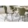Interliving Esszimmer Serie 5115 - Vierfußstuhl mit Stoff und Leder jadefarbenes Leder LD7830 & moosfarbener Bezug Sneak 59, umbraugraues Metall