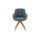 Interliving Esszimmer Serie 5115 - Armlehnstuhl in Stoff-Leder-Kombination sattelfarbenes Leder LD2015 & denimfarbener Bezug Alpine 153, Eiche