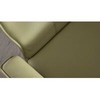 Interliving Esszimmer Serie 5115 - Armlehnstuhl mit Lederbezug jadefarbenes Leder LD7830 & anthrazitfarbenes Metall