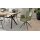 Interliving Esszimmer Serie 5115 - Armlehnstuhl mit Lederbezug jadefarbenes Leder LD7830 & anthrazitfarbenes Metall
