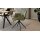 Interliving Esszimmer Serie 5115 - Armlehnstuhl mit Lederbezug jadefarbenes Leder LD7830 & anthrazitfarbenes Metall