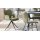 Interliving Esszimmer Serie 5115 - Armlehnstuhl mit Lederbezug jadefarbenes Leder LD7830 & anthrazitfarbenes Metall