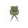 Interliving Esszimmer Serie 5115 - Armlehnstuhl mit Lederbezug jadefarbenes Leder LD7830 & anthrazitfarbenes Metall