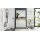 Interliving Garderobe Serie 6012 - Garderoben-Set weißer Mattlack & Steineiche - dreiteilig