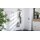Interliving Garderobe Serie 6012 - Wandgarderobe weißer Mattlack & Steineiche - ca. 40 x 180 cm