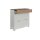 Interliving Garderobe Serie 6012 - Schuhschrank weißer Mattlack & Steineiche - eine Schublade, zwei Klappen, Breite ca. 120 cm