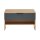Interliving Garderobe Serie 6012 - Garderobenbank anthrazitfarbener Mattlack & Asteiche - eine Schublade, Breite ca. 80 cm
