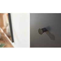 Interliving Garderobe Serie 6012 - Wandgarderobe anthrazitfarbener Mattlack & Asteiche - ca. 80 x 120 cm
