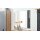 Interliving Garderobe Serie 6012 - Spiegel anthrazitfarbener Mattlack - ca. 80 x 82 cm