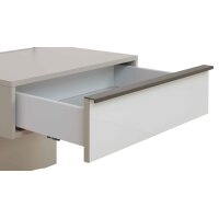 Interliving Schlafzimmer Serie 1032 – Komplettzimmer Kieselgrau & Weiß - vierteilig, Liegefläche ca. 180 x 200 cm