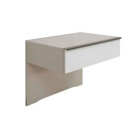Interliving Schlafzimmer Serie 1032 – Hängekonsolen-Set Kieselgrau & Weiß - zweiteilig