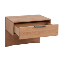 WIEMANN Modena Plus - Hänge-Nachtkonsolen-Set teilmassive Erle - zweiteilig, Breite ca. 60 cm