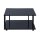 Couchtisch Paris 2 schwarzes Glas & schwarzes Metall - ca. 75 x 75 cm