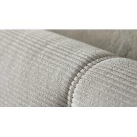 Interliving Boxspringbett Serie 1418 - Boxspringbett mit feinem Cordbezug silberfarbener Feincord – Liegefläche ca. 180 x 200 cm