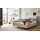Interliving Boxspringbett Serie 1418 - Boxspringbett mit feinem Cordbezug silberfarbener Feincord – Liegefläche ca. 180 x 200 cm