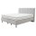 Interliving Boxspringbett Serie 1418 - Boxspringbett mit feinem Cordbezug silberfarbener Feincord – Liegefläche ca. 180 x 200 cm